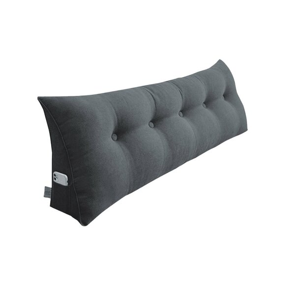 SOGA 100cm Dark Grey Tatami Cushion Pillow - Picture 2 of 16